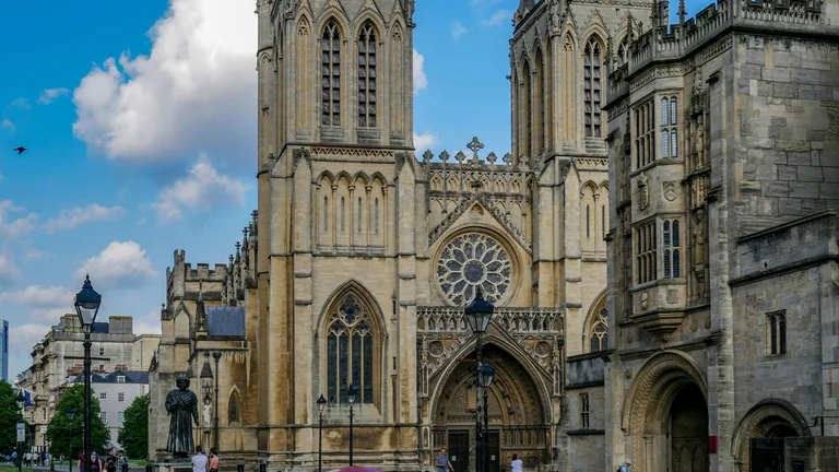 Bristol Cathedral on sunny day